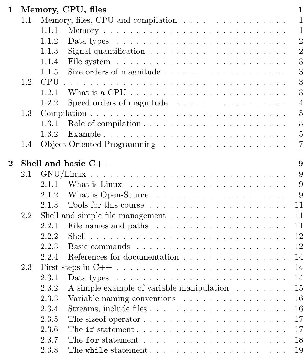 (PDF) C++ lecture notes