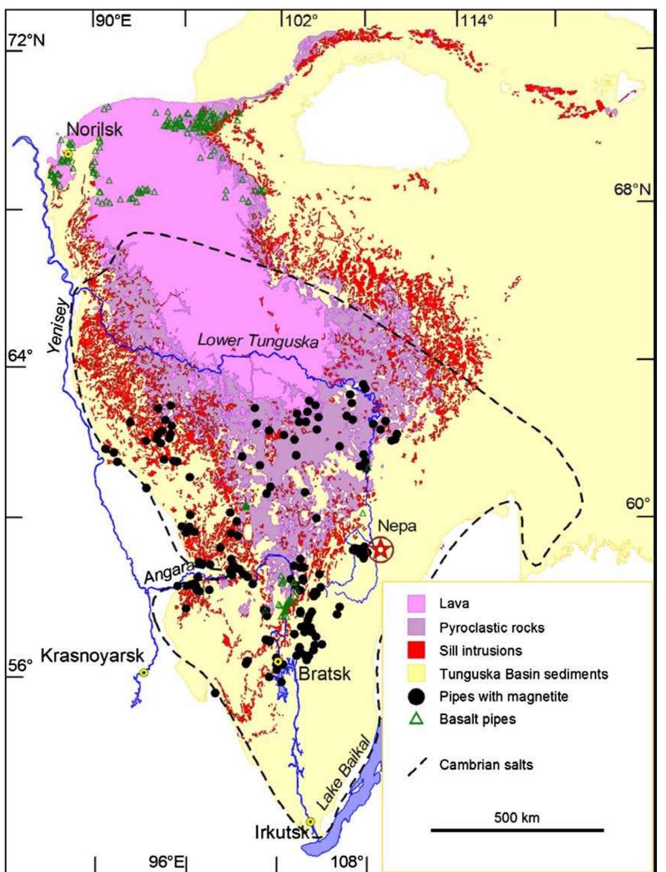 Figure 1 - from Siberian Gas Venting and the End-Permian