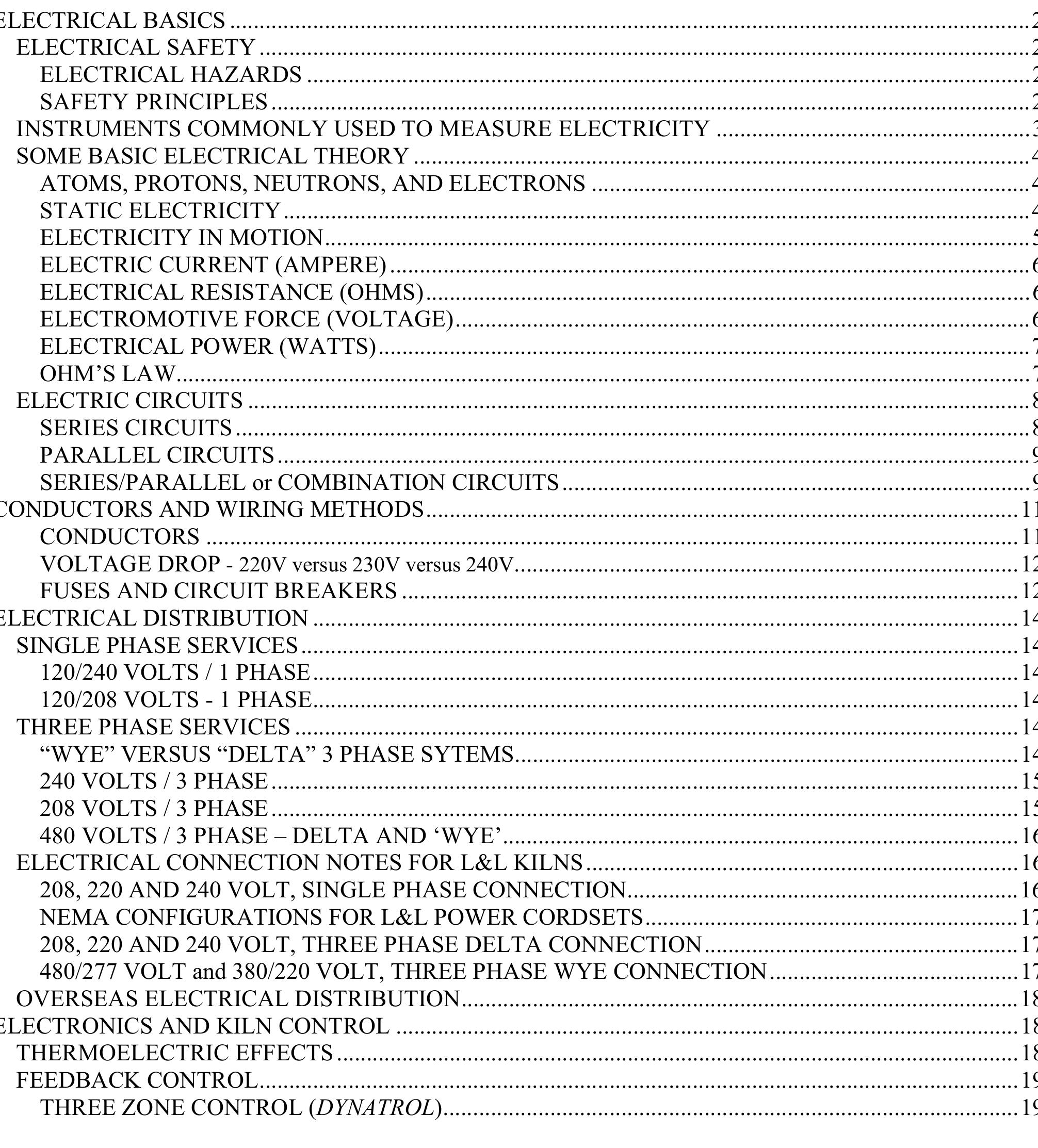 Table 1 - from ELECTRICAL THEORY AND APPLICATION
