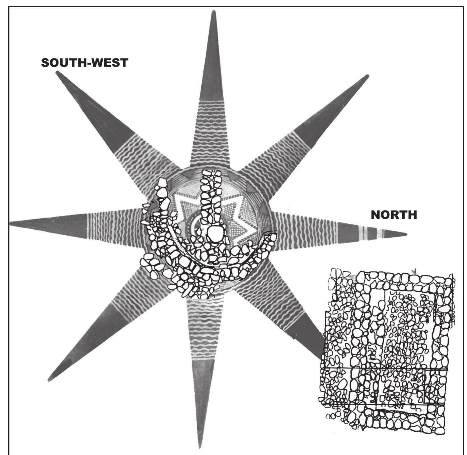 Overlap of the round altar and building b in the tuleilat