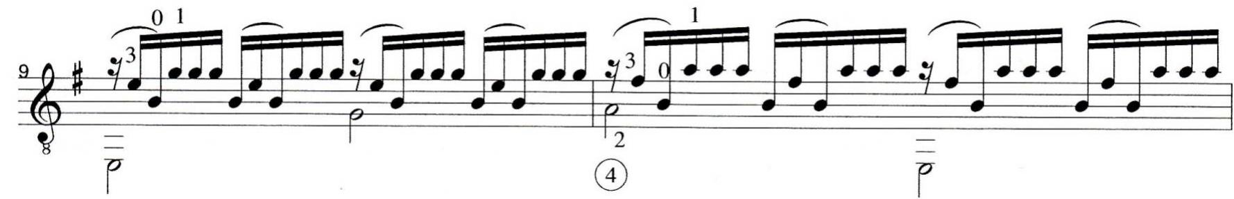 Tremolo Example Figure 71 - from Extended Techniques for the Classical