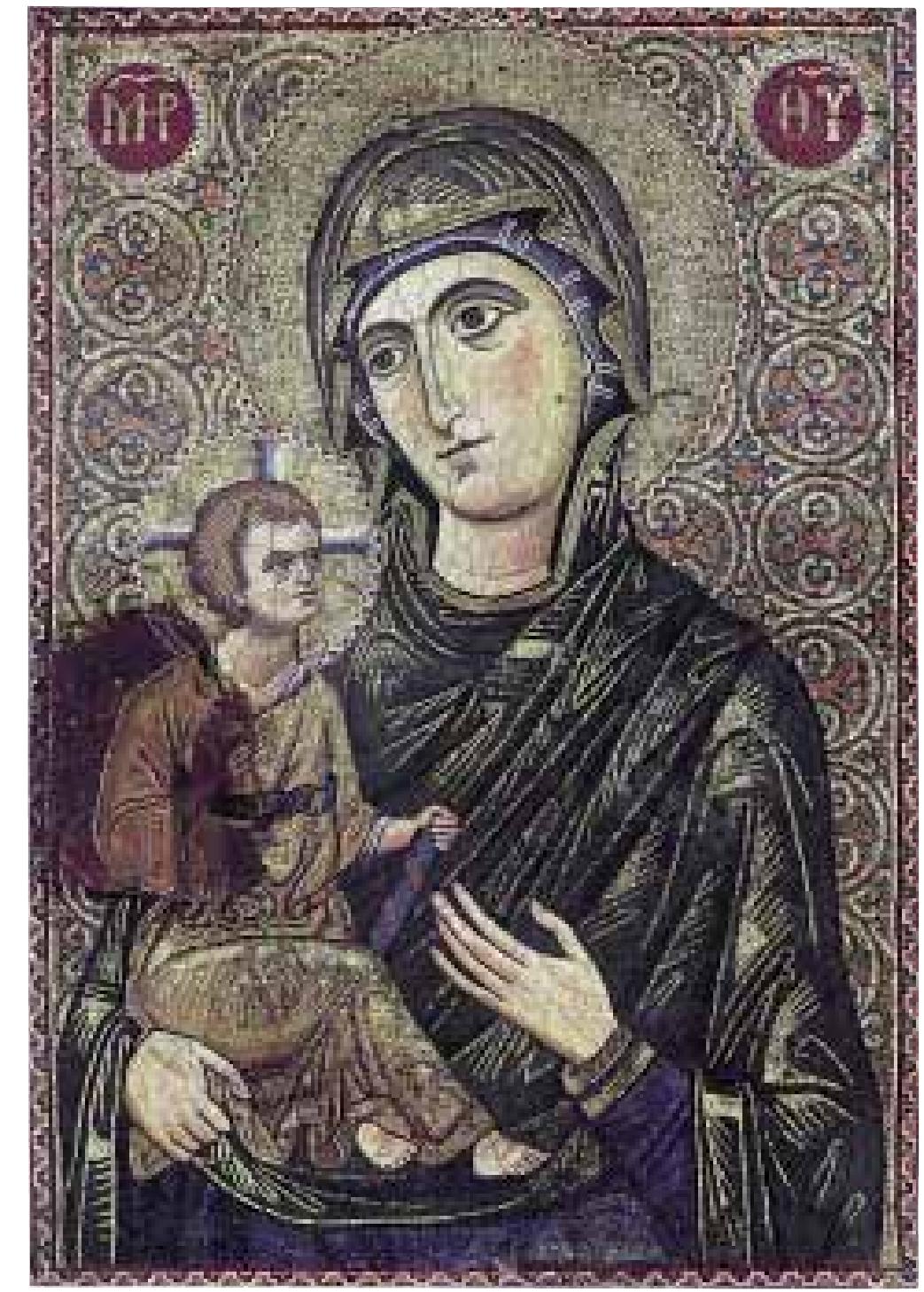 active in the thirteenth century, transferred from Con- stantinople to Nicaea after 1204 and later, after the recap- ture of the city, probably moved back to Constantinople. Some masterpieces of icon painting found in the monastery introduce new trends found in painting in the first half of the thirteenth century, such as an increased willingness to depict volume. Till then these tendencies had only been acknowledged in Thessaloniki in the re- presentation of the Forty Martyrs of Sebaste in the Aheiropoietos church (c. 1224-1225)”, and in Serbian wall paintings, for example in the katholikon of the Monastery at MileSeva (c. 1228) '*.  A very sionificant artist of the third or fourth decade of 