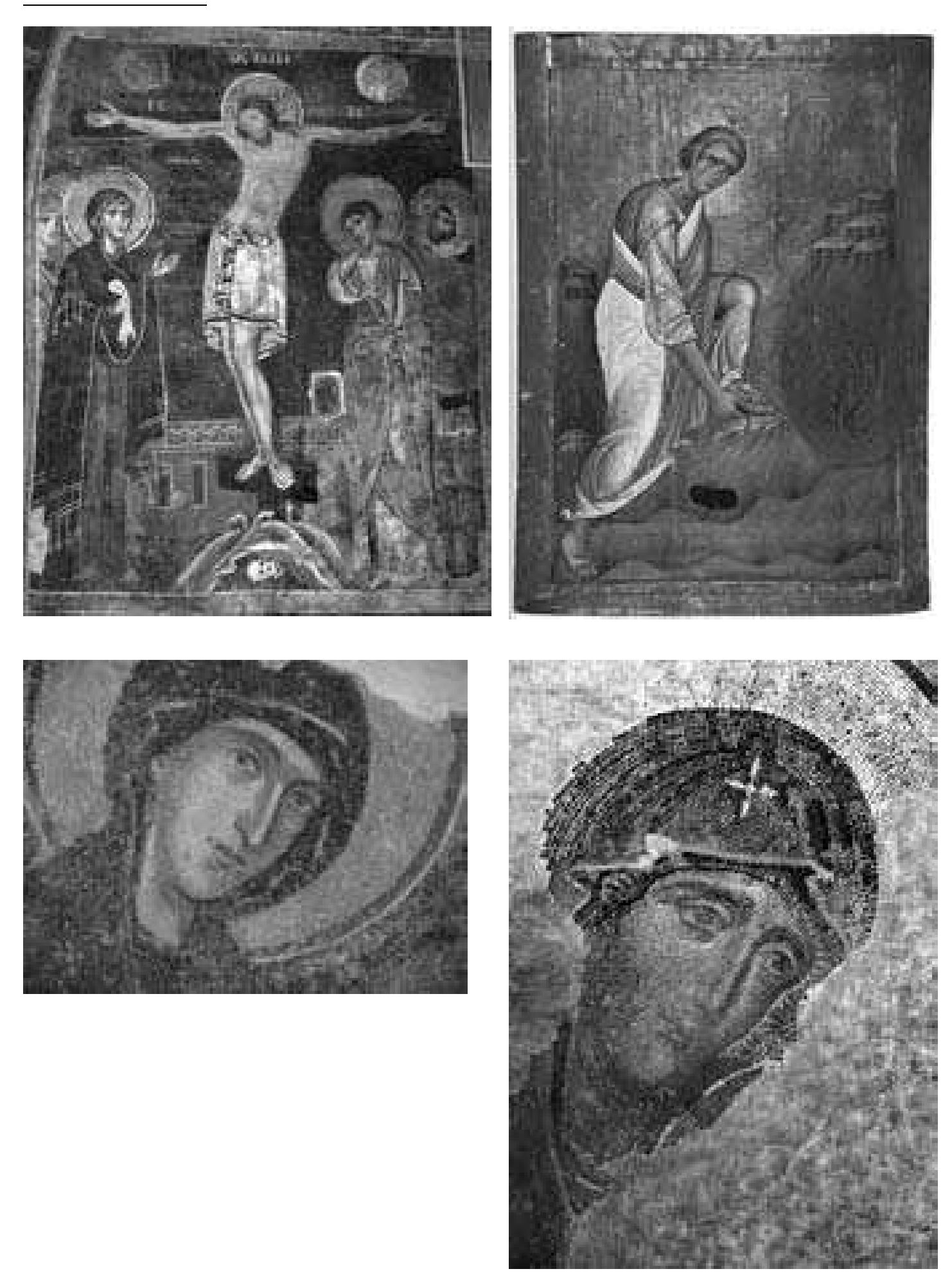 The Boyana Church between the East and the West  Bojana church, wall-painting: the Crucifixion.  Sinai, Saint Catherine’s Monastery, icon: Moses before the Burning Bush. Bojana church, wall-painting in the apse: the Deesis, detail: Virgin Mary. Constantinople, Ayia Sofia, mosaic: the Deisis, detail: Virgin Mary. 
