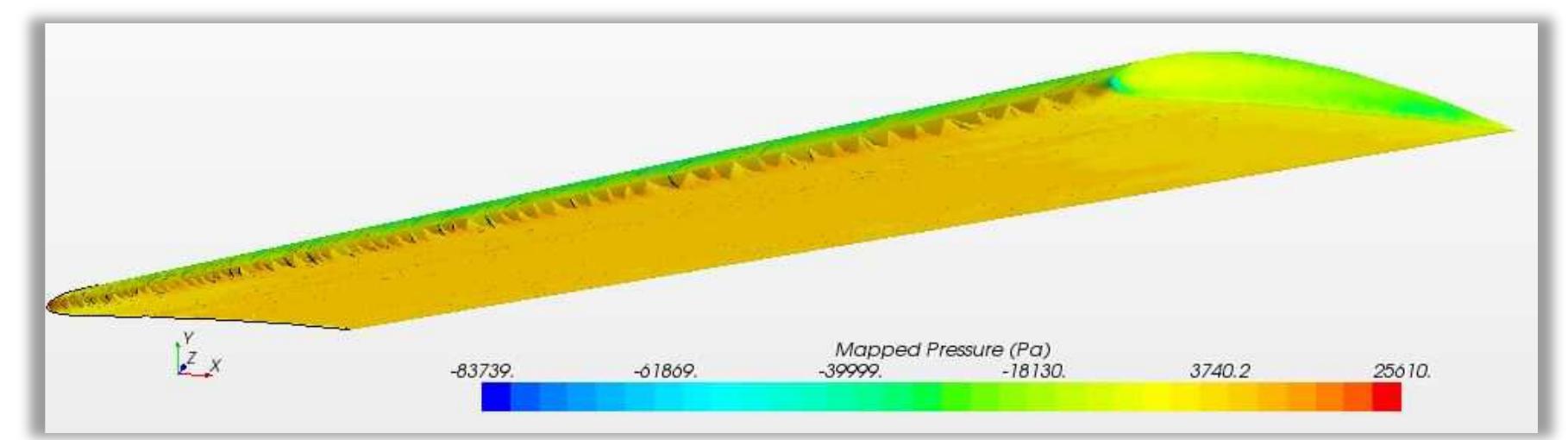 -7 pressure mapped onto cae model in star ccm+ figure 6-6