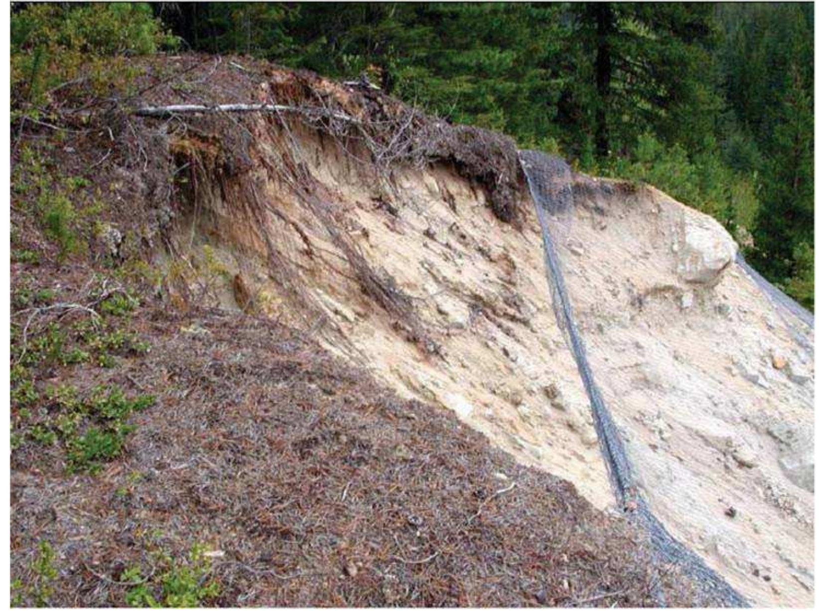 Increased Slope Figure 15 - from CHAPTER 6 – ROCKFALL PROTECTION