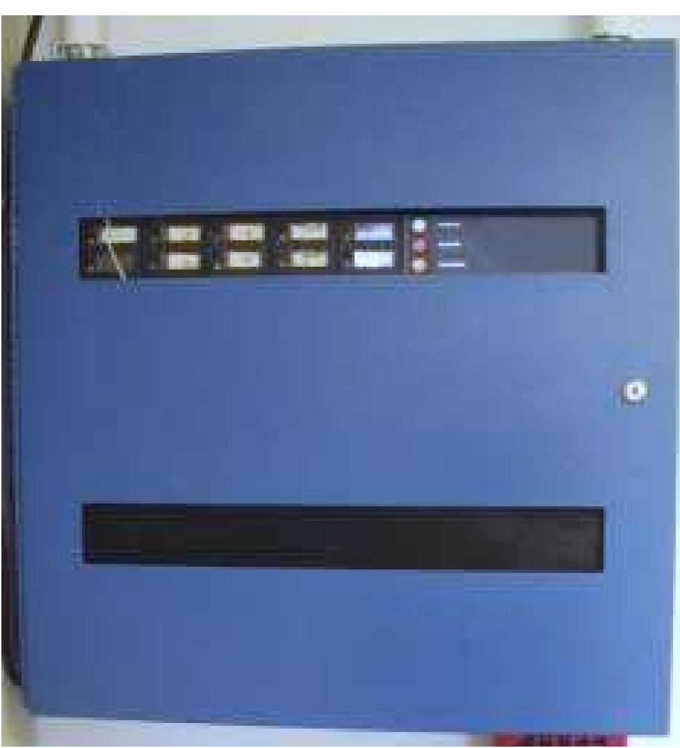 (fig. 6.2) simple fire alarm control panel with lamps and