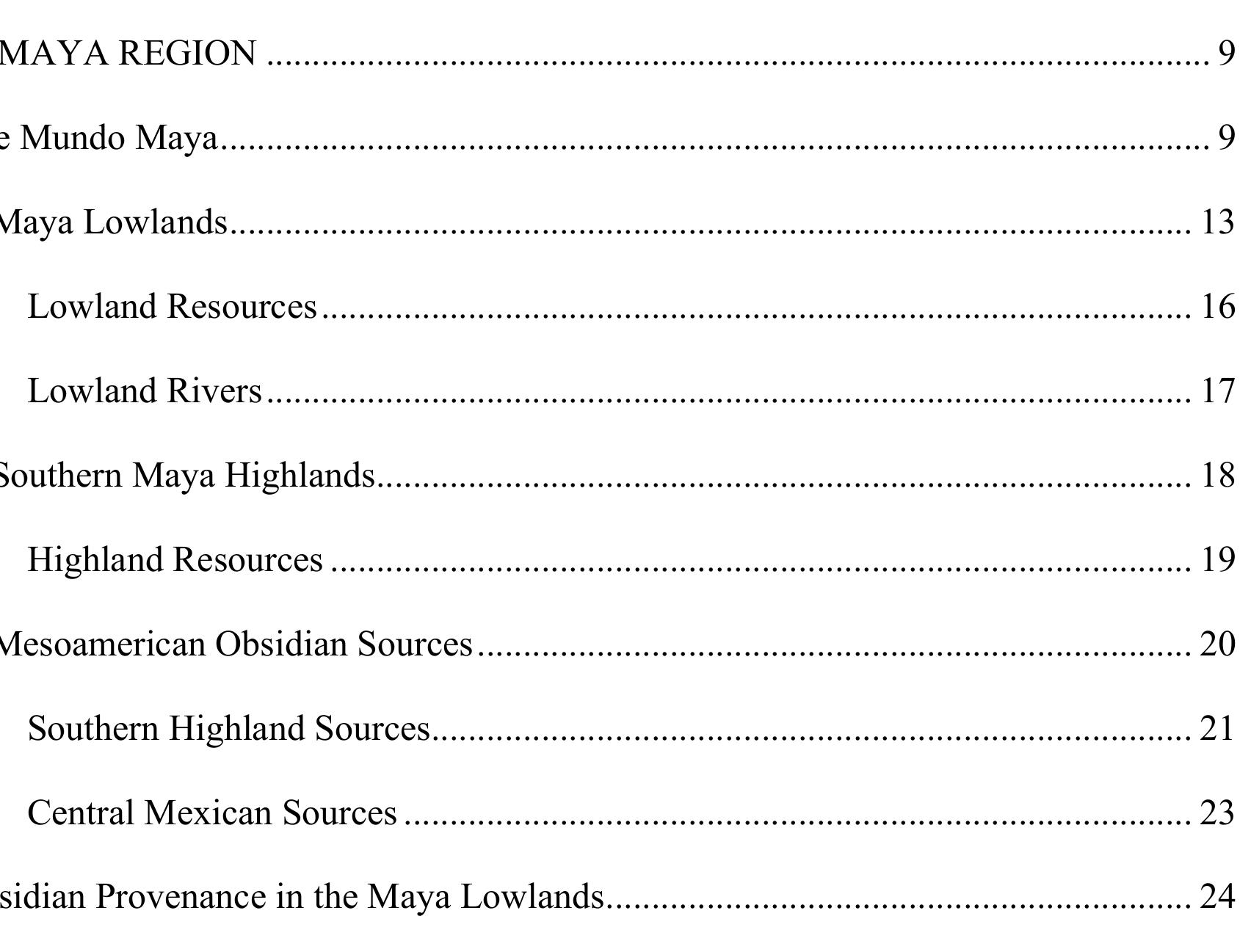 PDF) Maya Obsidian of the Three Rivers Region, Belize. (M.S. Thesis)