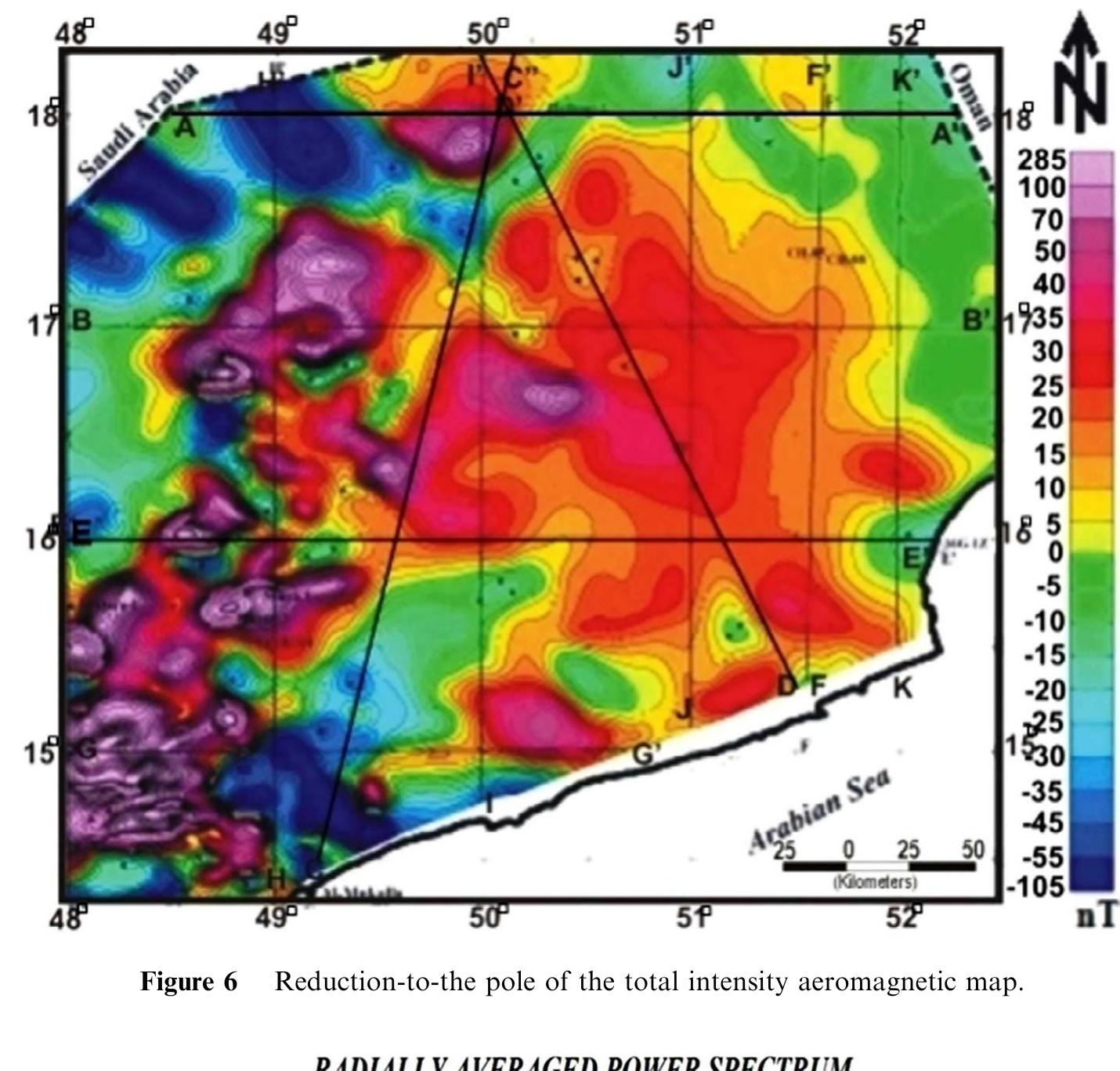 High-pass filtered rtp map (frequency cut-off 0.01