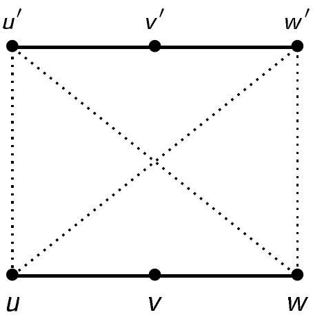 We link the endpoints of each pair of segments 