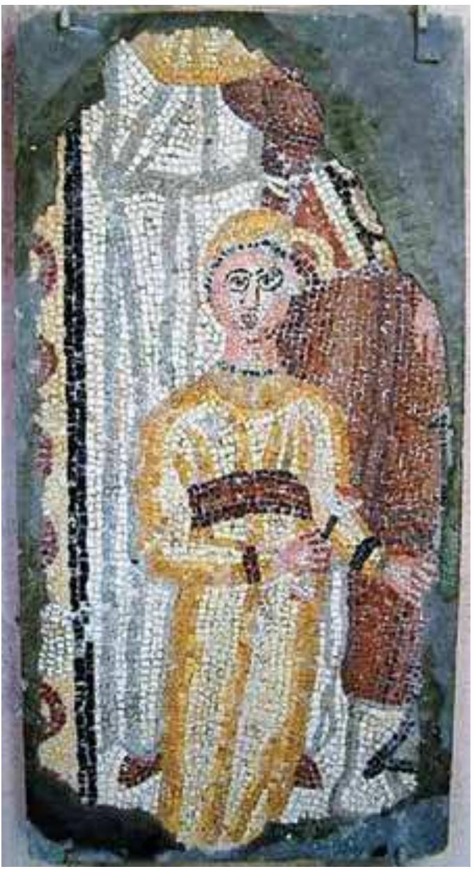 Figure 3  A fragment of Tripod Mosaic, Aya Irini, Istanbul-Turkiye (Photo. B. Salman) 