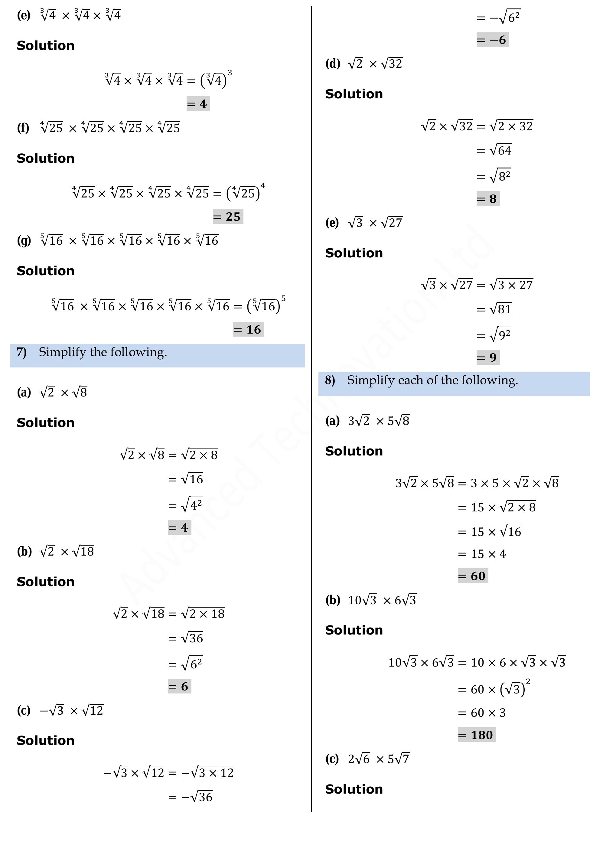 Surds Notes.pdf (PDF) Surds Explained with Worked Examples