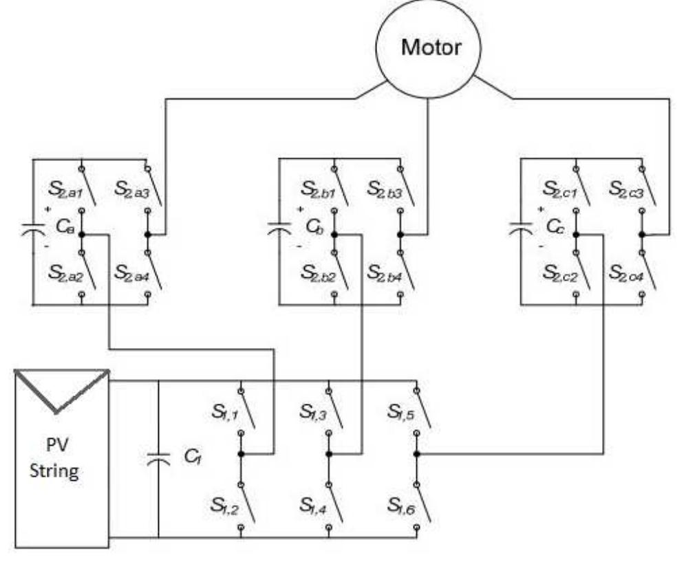 The proposed prototype consists of three phase five level