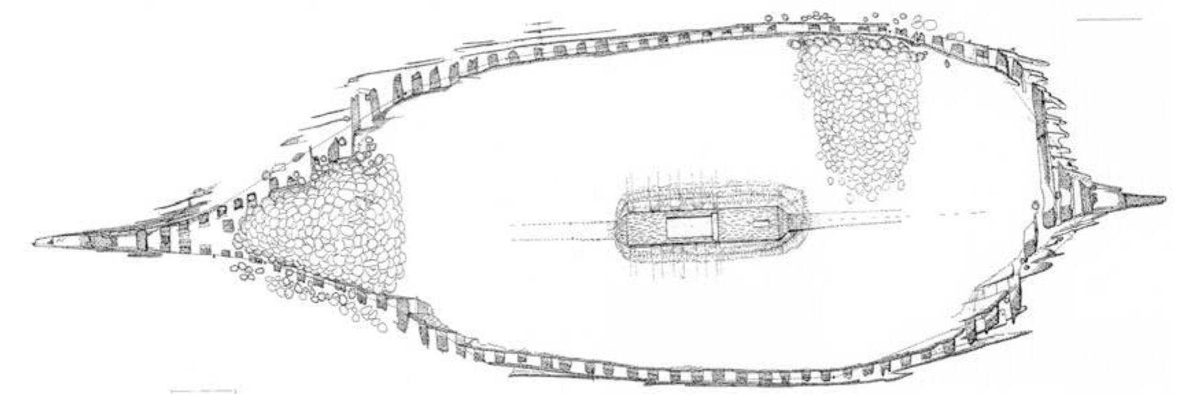 Hanse archaeology, fig. 5 drawing of the shipwreck