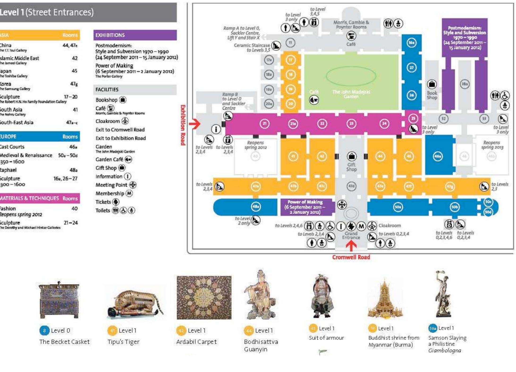 Levels 0 (Tunnel Entrance) and 1 (Street Entrances) 