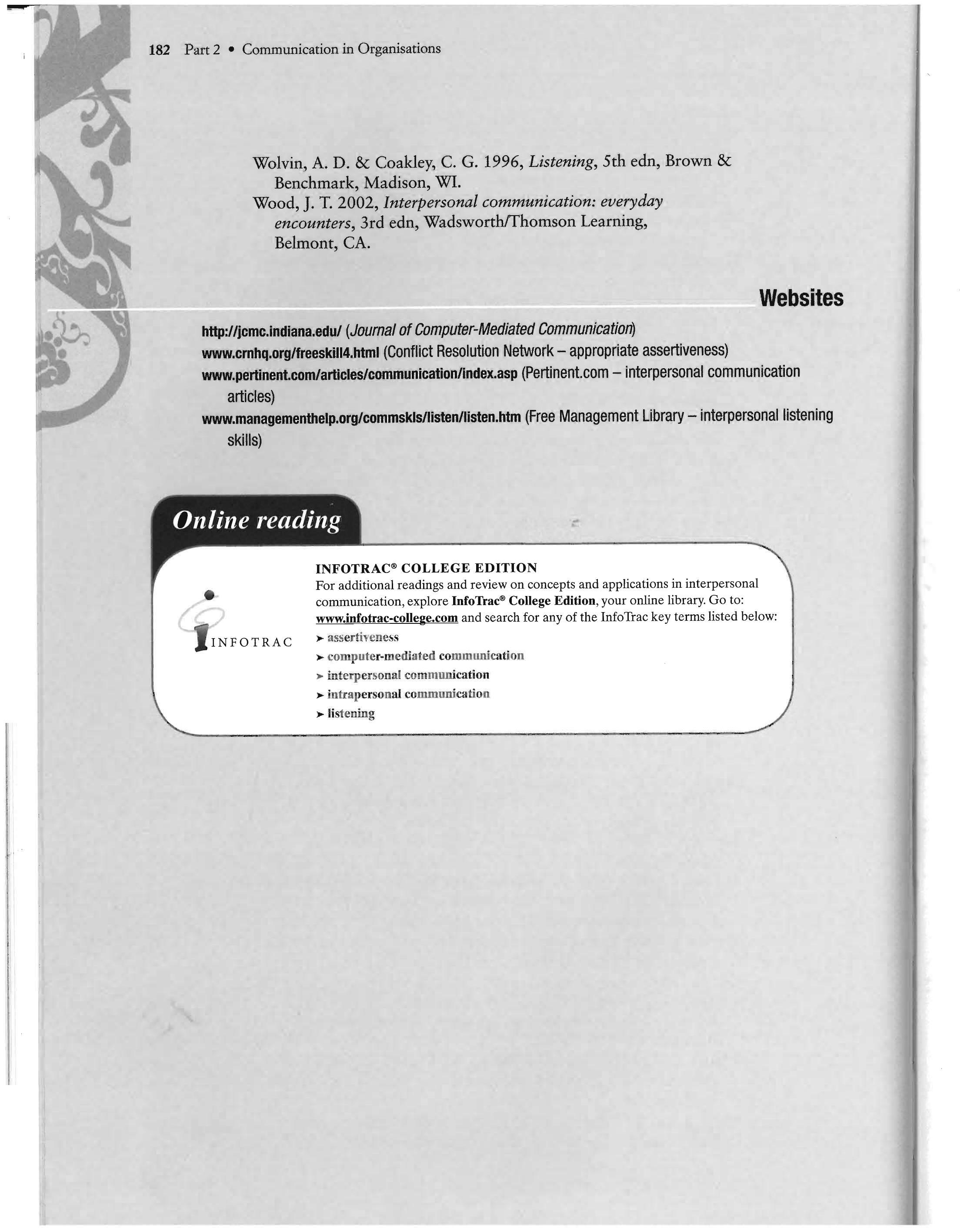 (PDF) Chapter 6 Concepts and Applications in Interpersonal ...