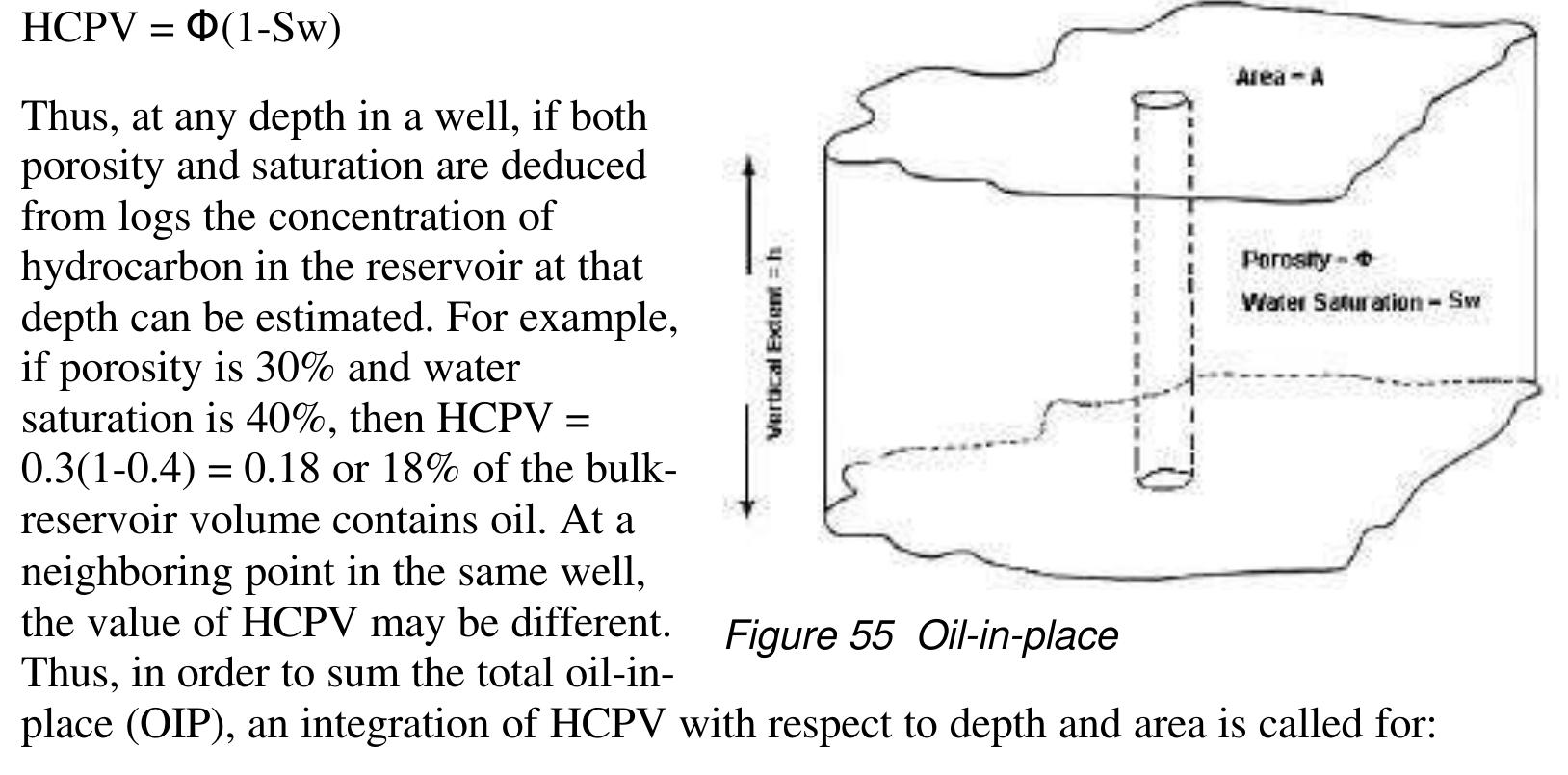 In actual reservoirs, both porosity and saturation vary