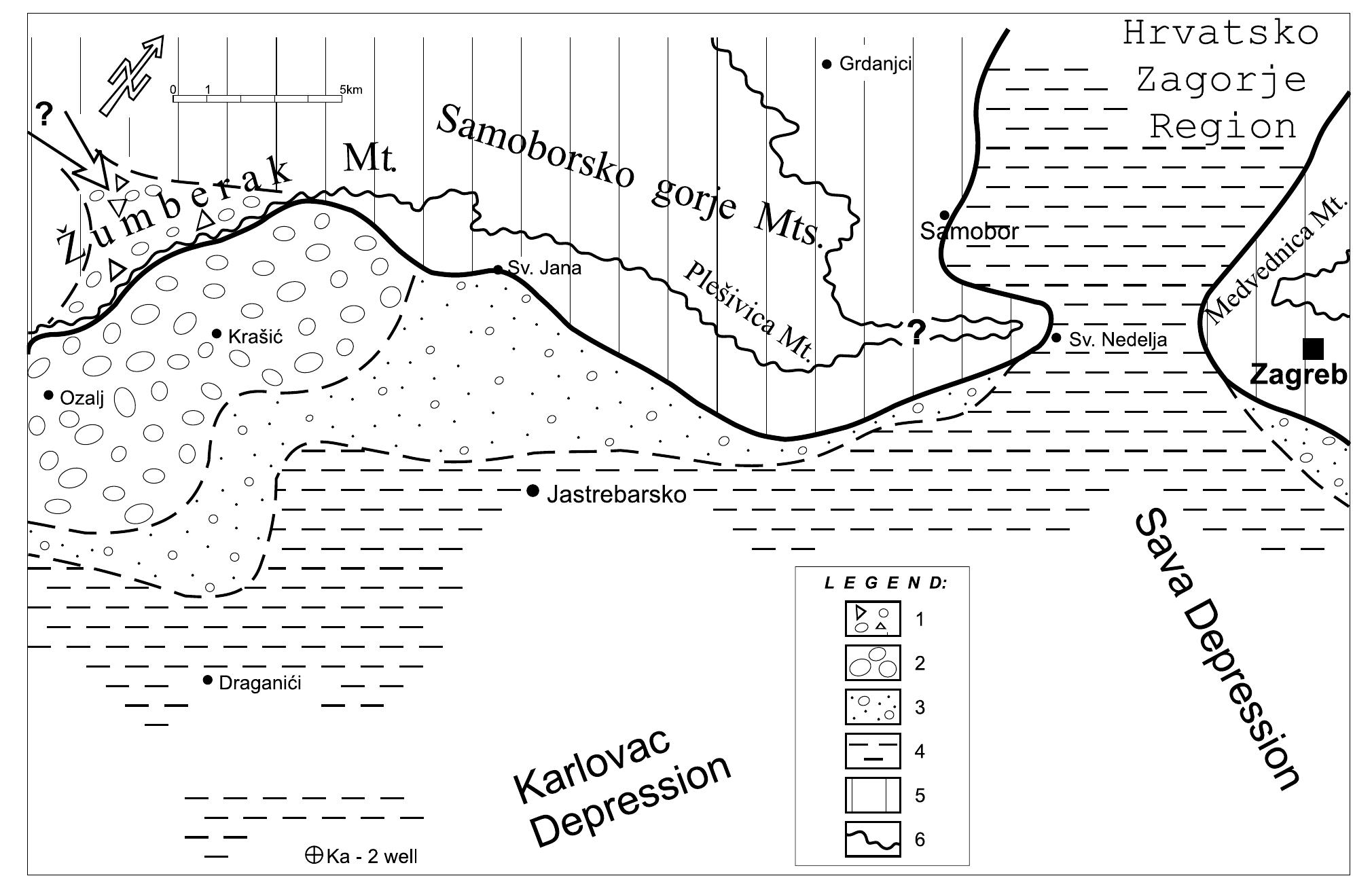 Palaeogeography during the late miocene (late panonian) in