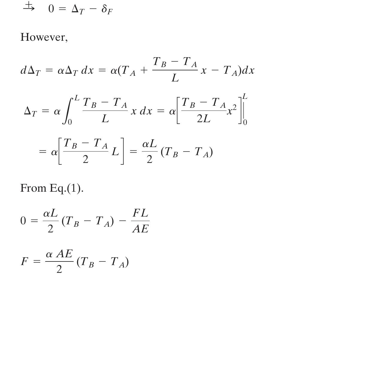 E4-77. the bar has a cross-sectional area a, length l