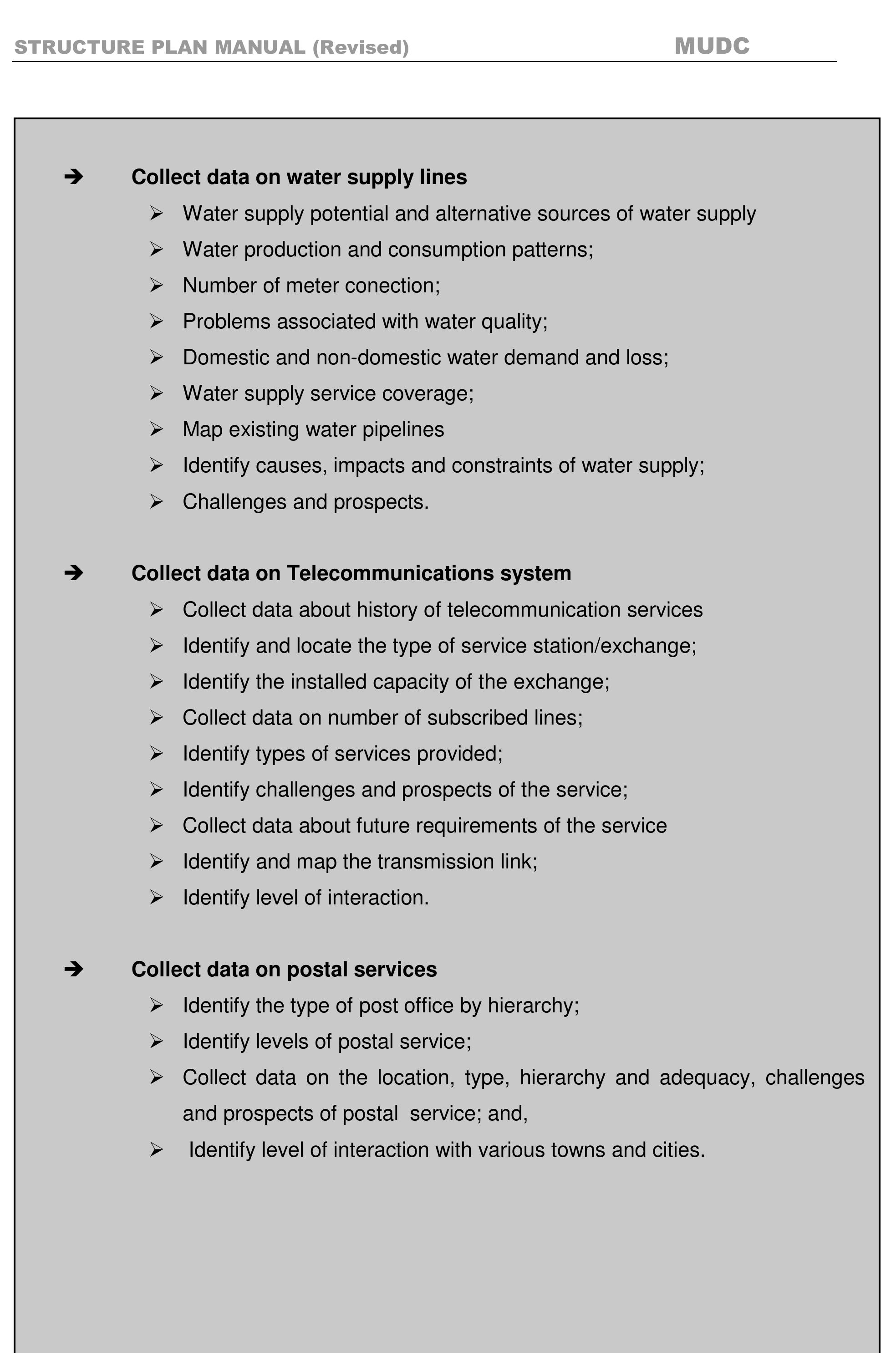 Structure planning process (phases)