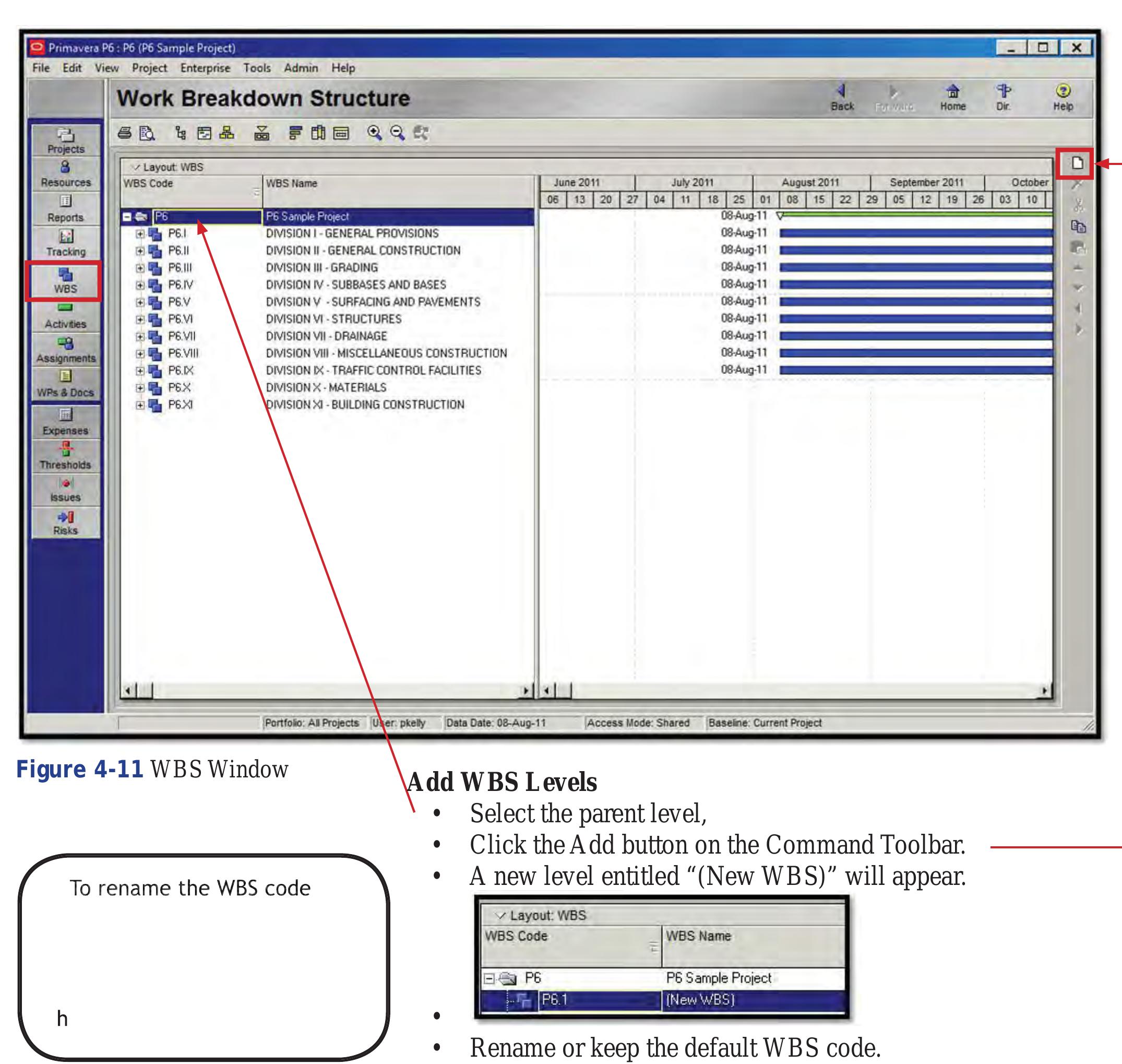 P6 Structure (PDF) Project Scheduling with Primavera P6 Training Manual