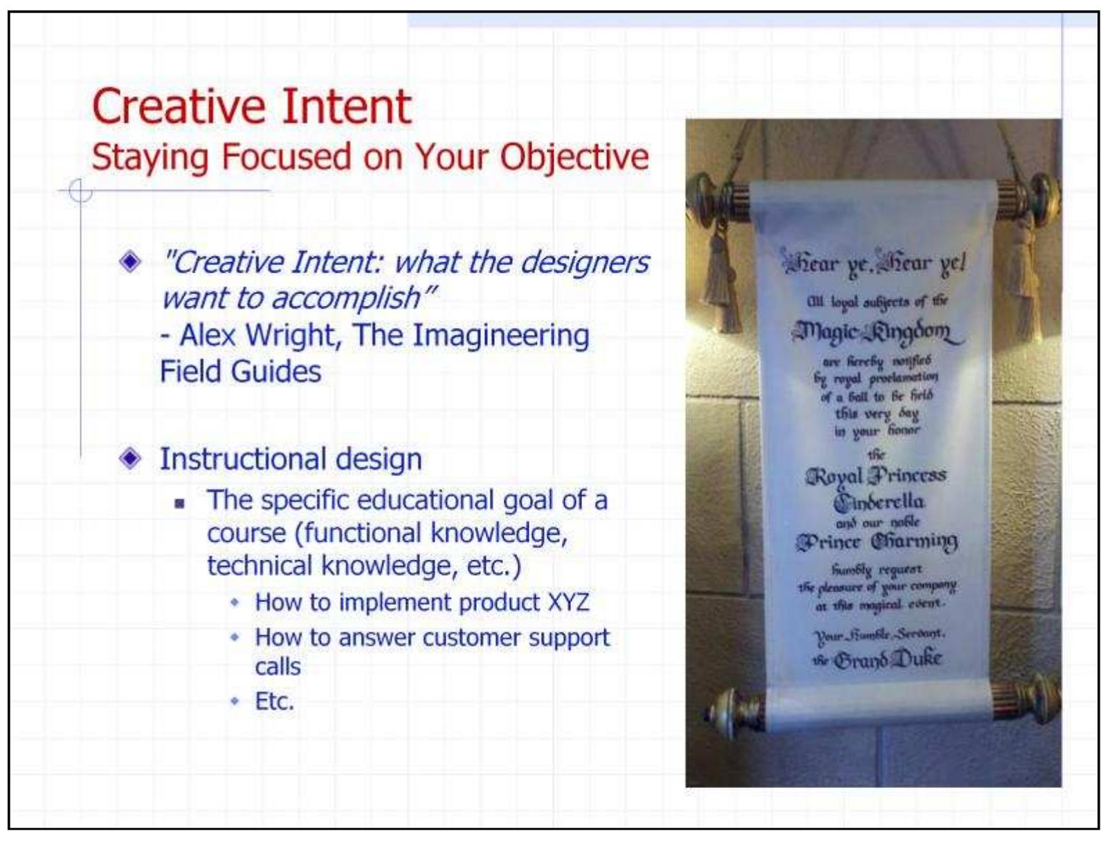 Imagineering Model Figure 11 - The Imagineering Model: Applying Disney Theme