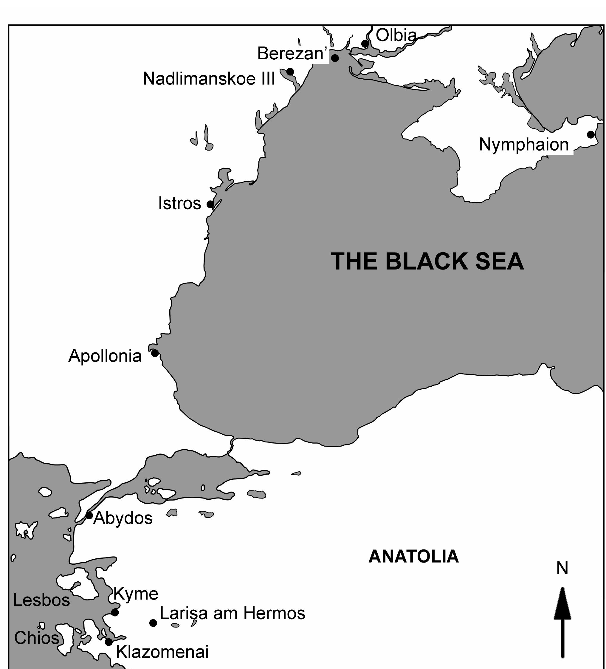Figure 1. Map of the North Aegean and the western Black Sea area. 