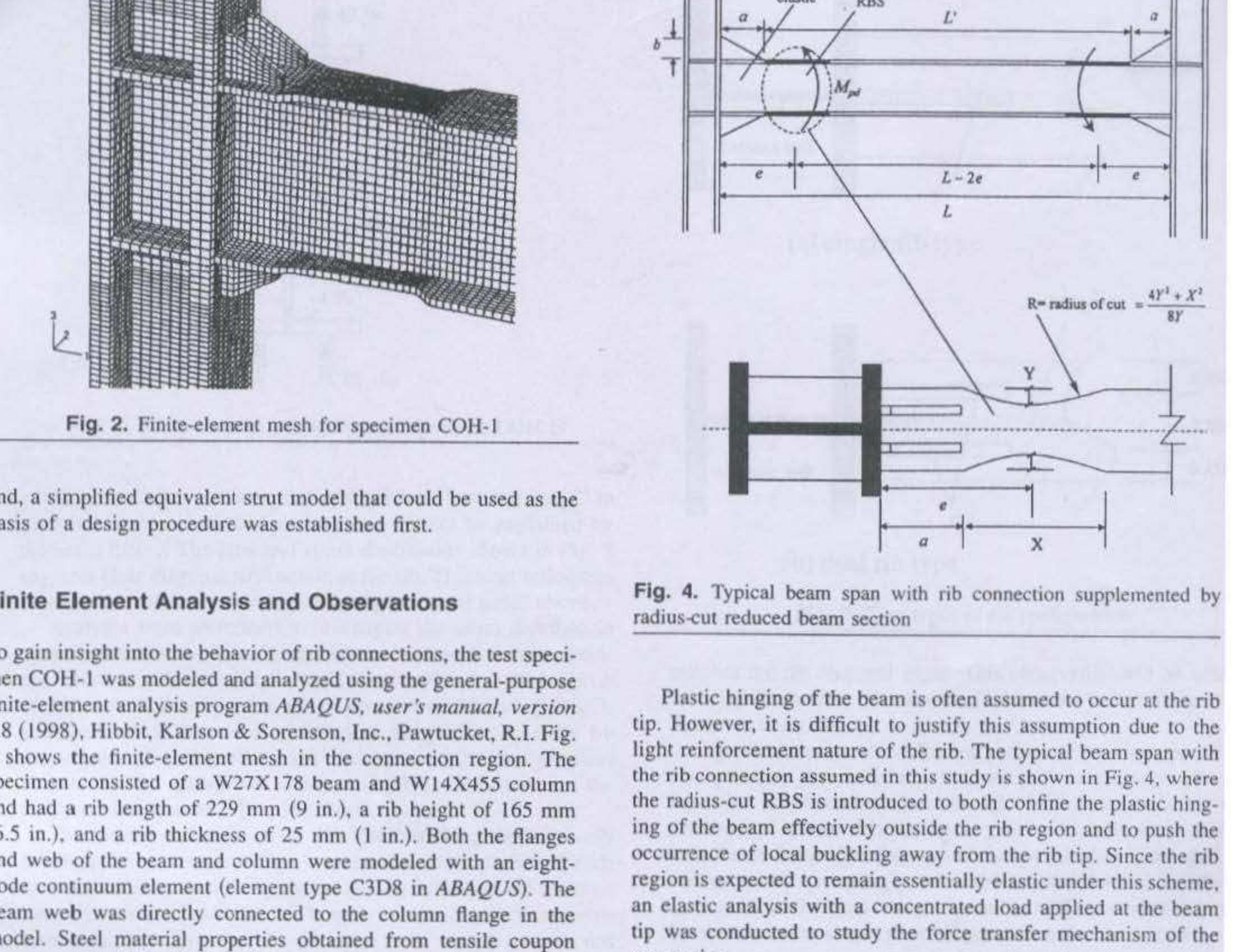 Reinforce Rib Connection Figure 1 - Seismic Design of Rib-Reinforced Steel Moment