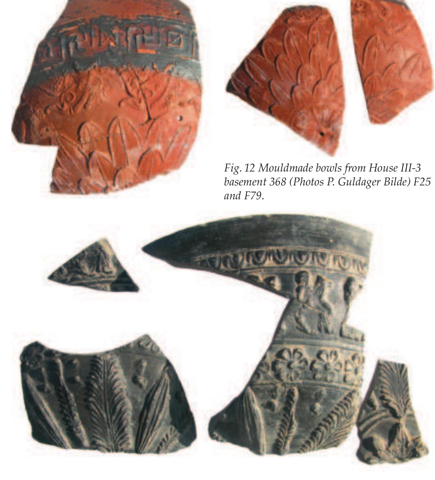 examples show taller proportions and more upright, taller rims as compared with examples from Carthage.'° Instead, the NGS examples are better matched in the mid to late 2"4 century ‘interim period’ deposit at Corinth,!4 where LB. Romano has suggested a date in the 130s for the Italian amphorae. Slightly later than these are the Adriatic Italian jars referred to as Lamboglia type 2 (Fig. 11). These may date as early as the first half of the 2"¢ century; however, in the eastern Mediterranean they are most commonly found in contexts dat- ing very late in that century or the early decades of the first century BC.15 Mouldmade bowls also provide external chronological evidence. Approxi- mately two-thirds of those studied were imported from Ephesos,!© so the 