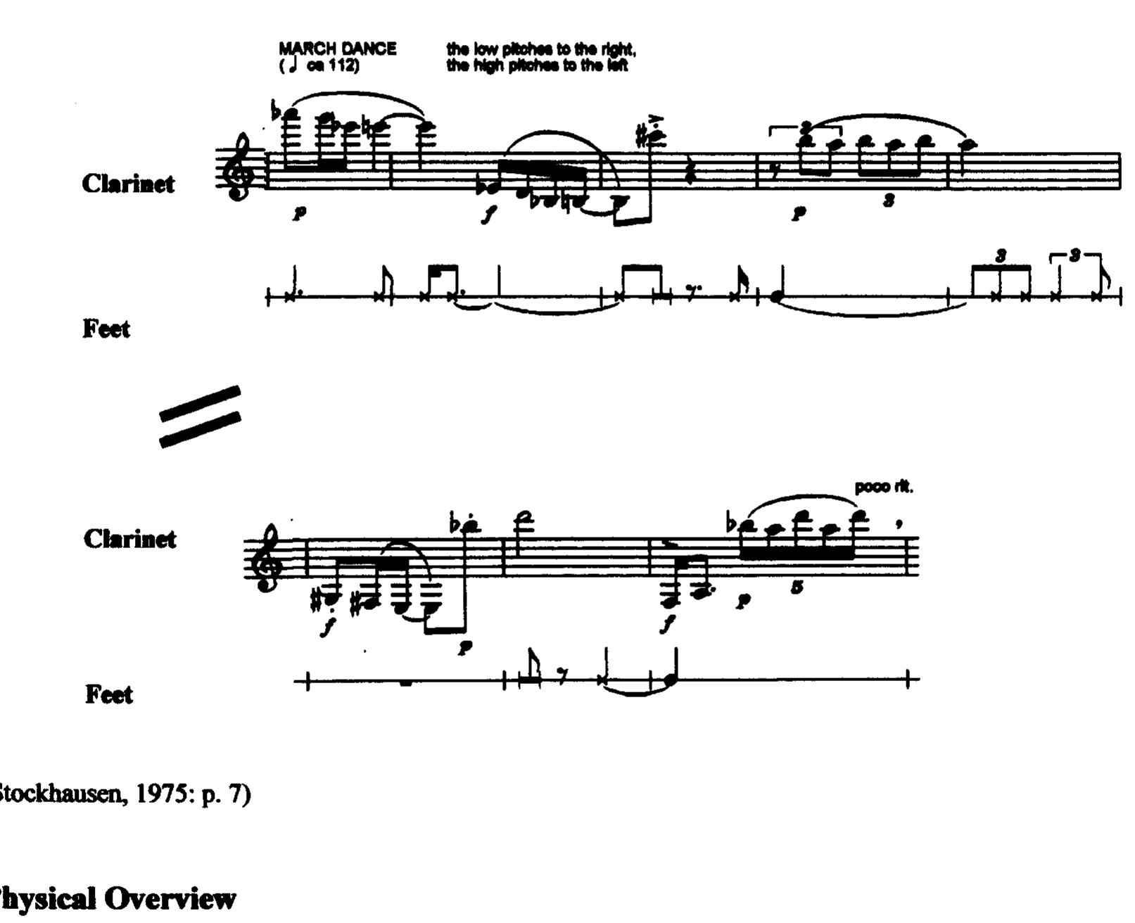 Random Clarinet Note Figure 5 - from The Synthesis of Music and Dance: