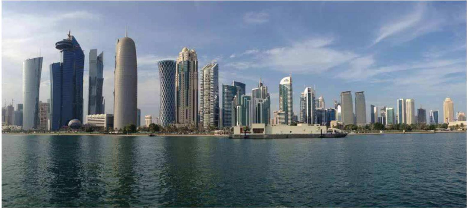 Figure 8. View of the mushrooming skyscrapers in the West Bay of Doha.