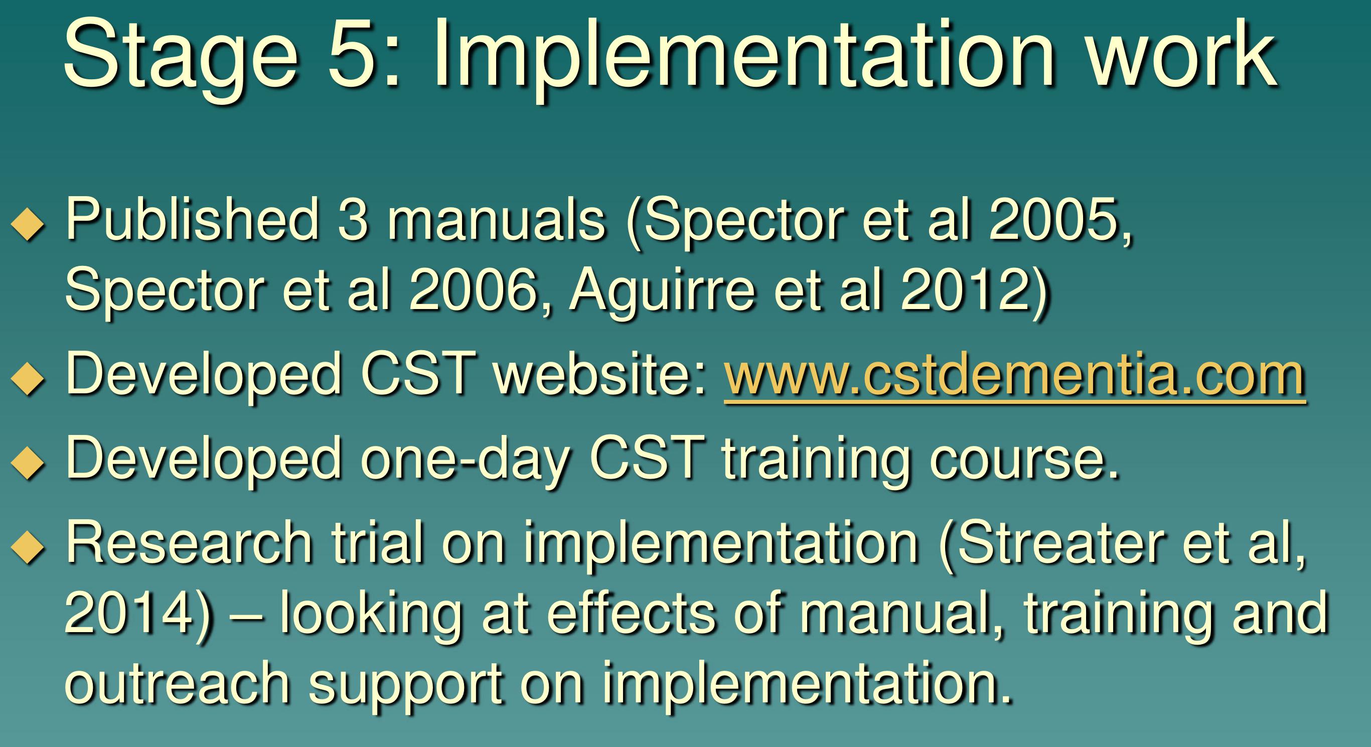 (PDF) Cognitive Stimulation Therapy (CST) for people with dementia