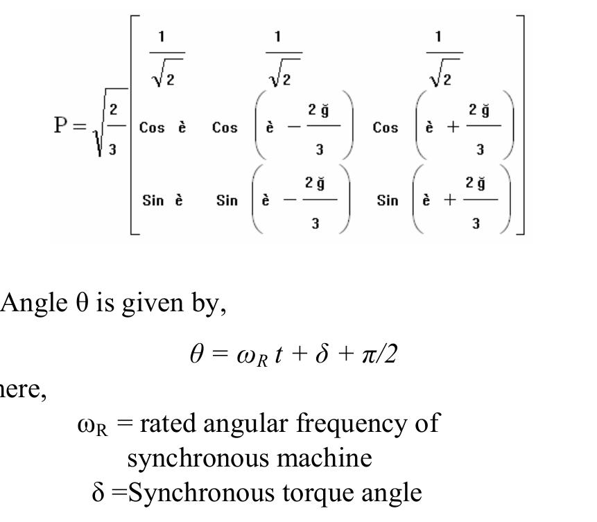 (PDF) Simulation of Synchronous Machine in Stability Study for Power System