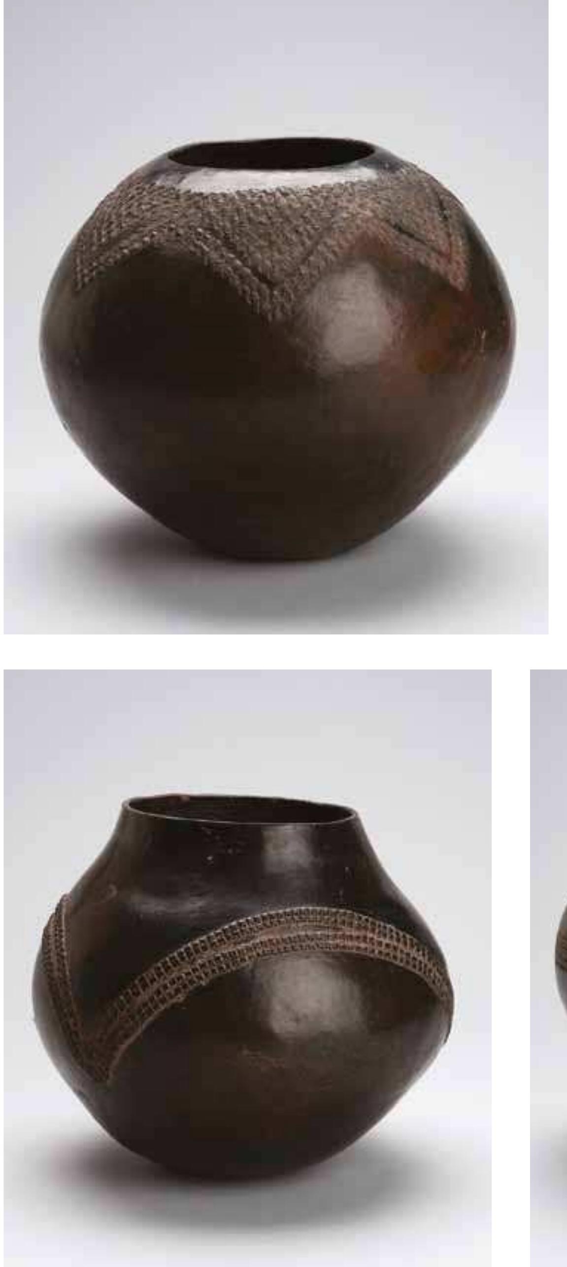 Zulu Beerpot, Amasumpa Design clay  10x 11x11"  SA685 