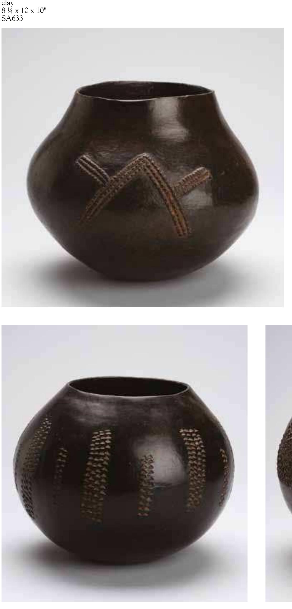 Zulu Beerpot, Amasump. cla  114%x11%x 11%" SA821 