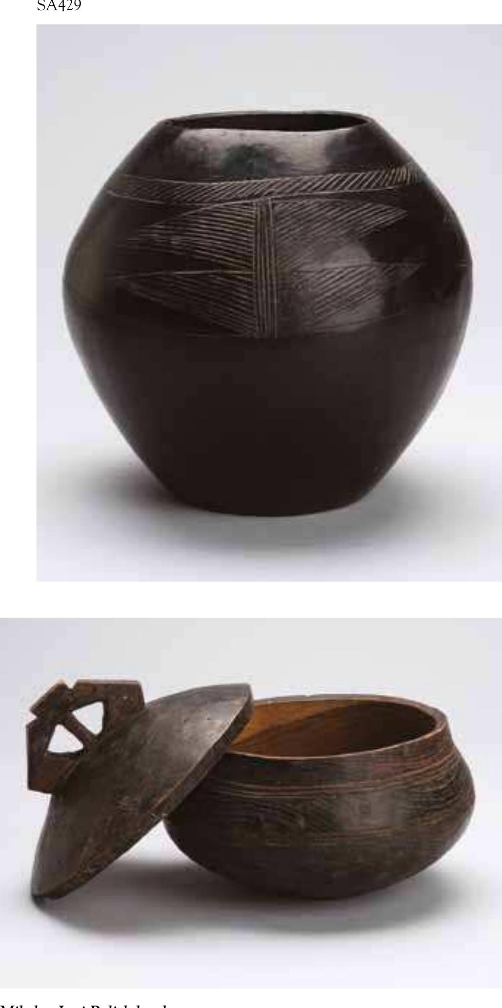 Miikeke, Lozi Kelish bowl wood  8%x9x9"  SA562 