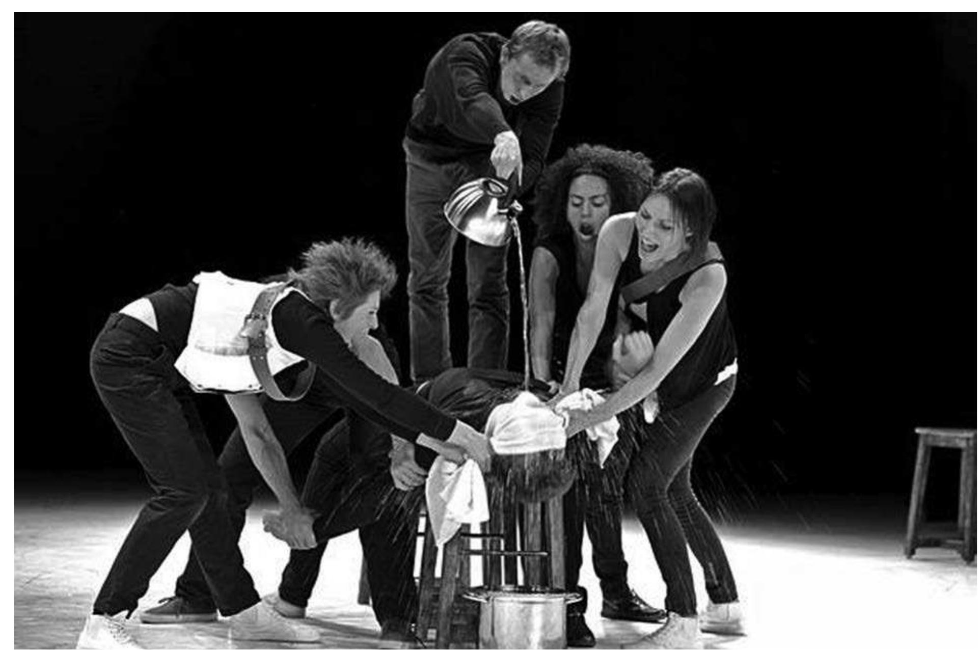 Belarus Free Theatre's King Lear. Alex Sidorchik as King Lear. Photo: Courtesy of Shakespeare's Globe. 