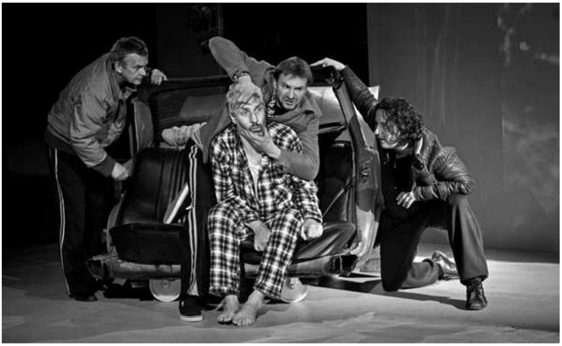 Malgorzata Sikorska Miszczuk's Popiefuszko. Photo: Courtesy of Teatr Polski.  spectators join the actors around the bonfire as the place where community is first established. "Walk on with hope in your heart / And you'll never walk 