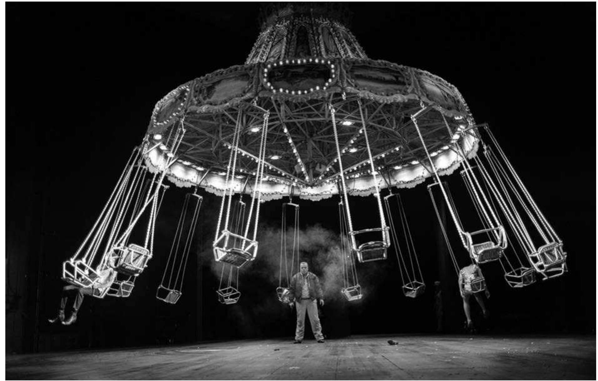 Williams’s Orpheus Descending. Photo: Julian Roeder.  The actors not only move in and out of their roles, but also from time to time perform what might best be described as acting exercises or tryout pieces. The young theologian and would- be actor Erich Spitta (Jan-Peter Kampwirth) encouraged by the washed-up theatre director Hassenreuter (Yorck Dippe) presents a number of Shakespeare monologues, and one of the high points of the evening is an extended, highly obscene, and  The evening begins with a sharp challenge to audience expectations. Instead of entering the front of the festival theatre which is the central home of the Theatertreffen, or going to the smaller, more intimate stage at the left end of the building, the audience goes through the large lobby and out 
