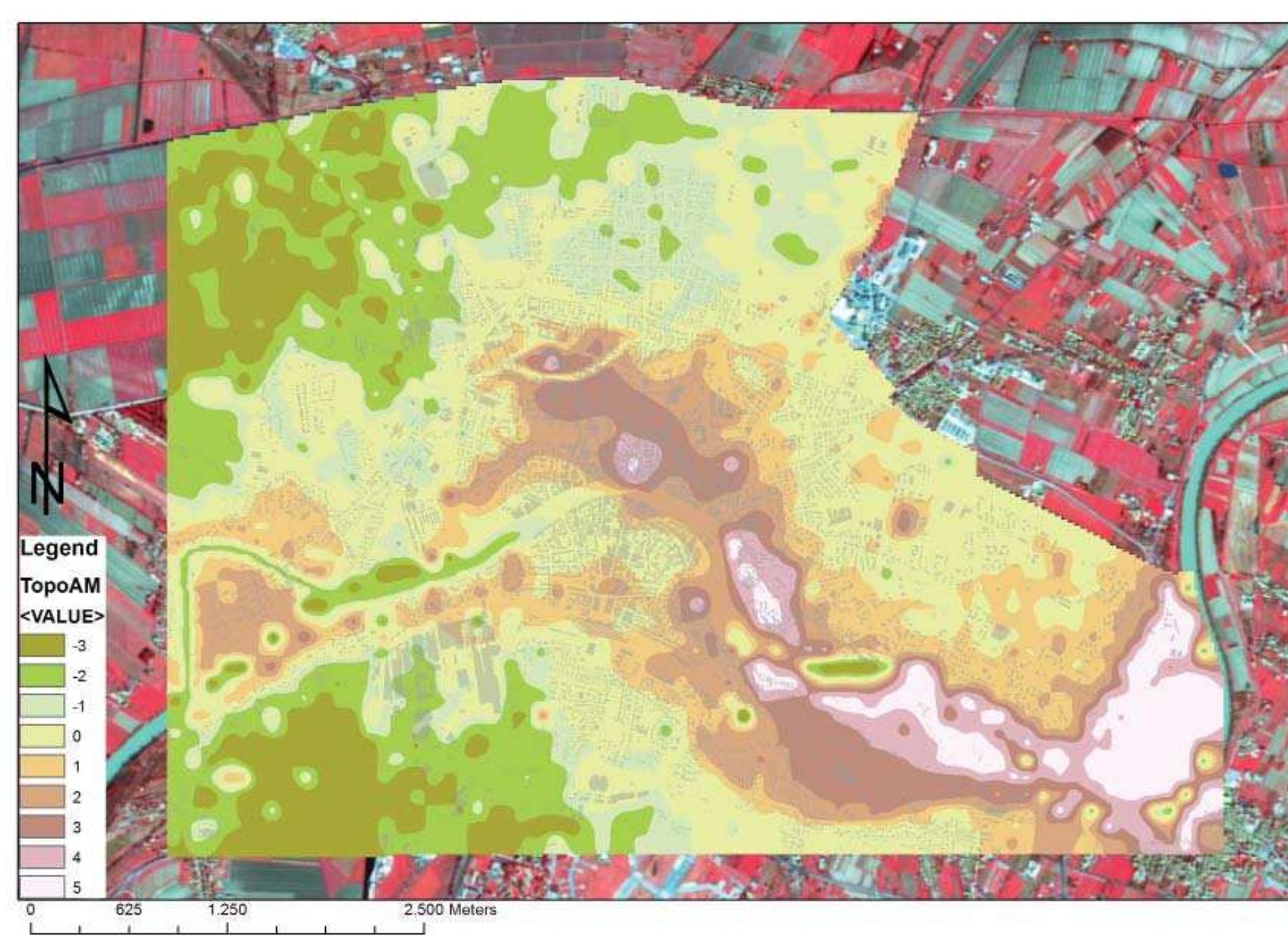 Fig. 2.21 Early-medieval DEM. Elevation is expressed at current sea level. 
