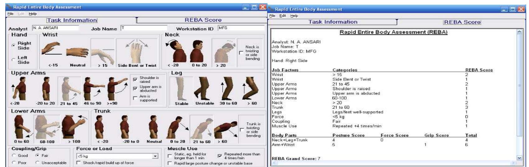 (PDF) Evaluation of work Posture by RULA and REBA: A Case Study