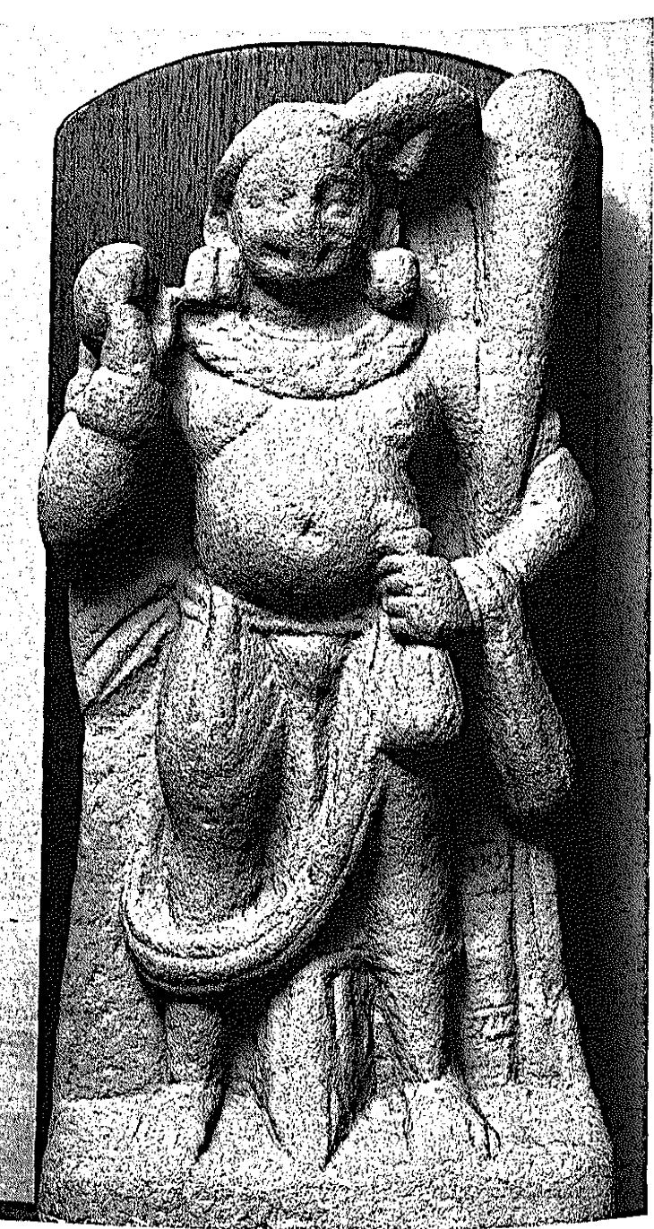 Fig. 2 Kubera, Gosna Khera, Govt. Museum, Mathura, c. 1st century A.D.* 