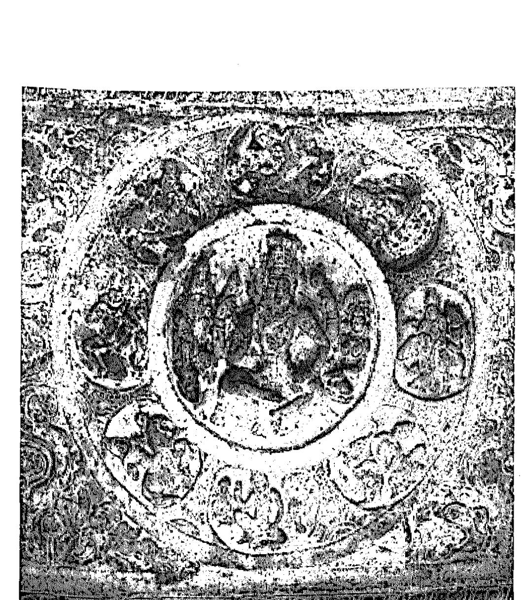 i ibule, ceiling, Fig. 10 Visnu medallion, Badami, Cave 3, vestibu A.D, 578* 