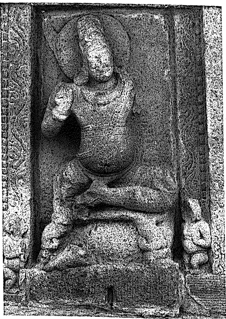 Fig. 81 Kubera, Alampur, Viéva Brahma Temple, north wall, late 7th century 