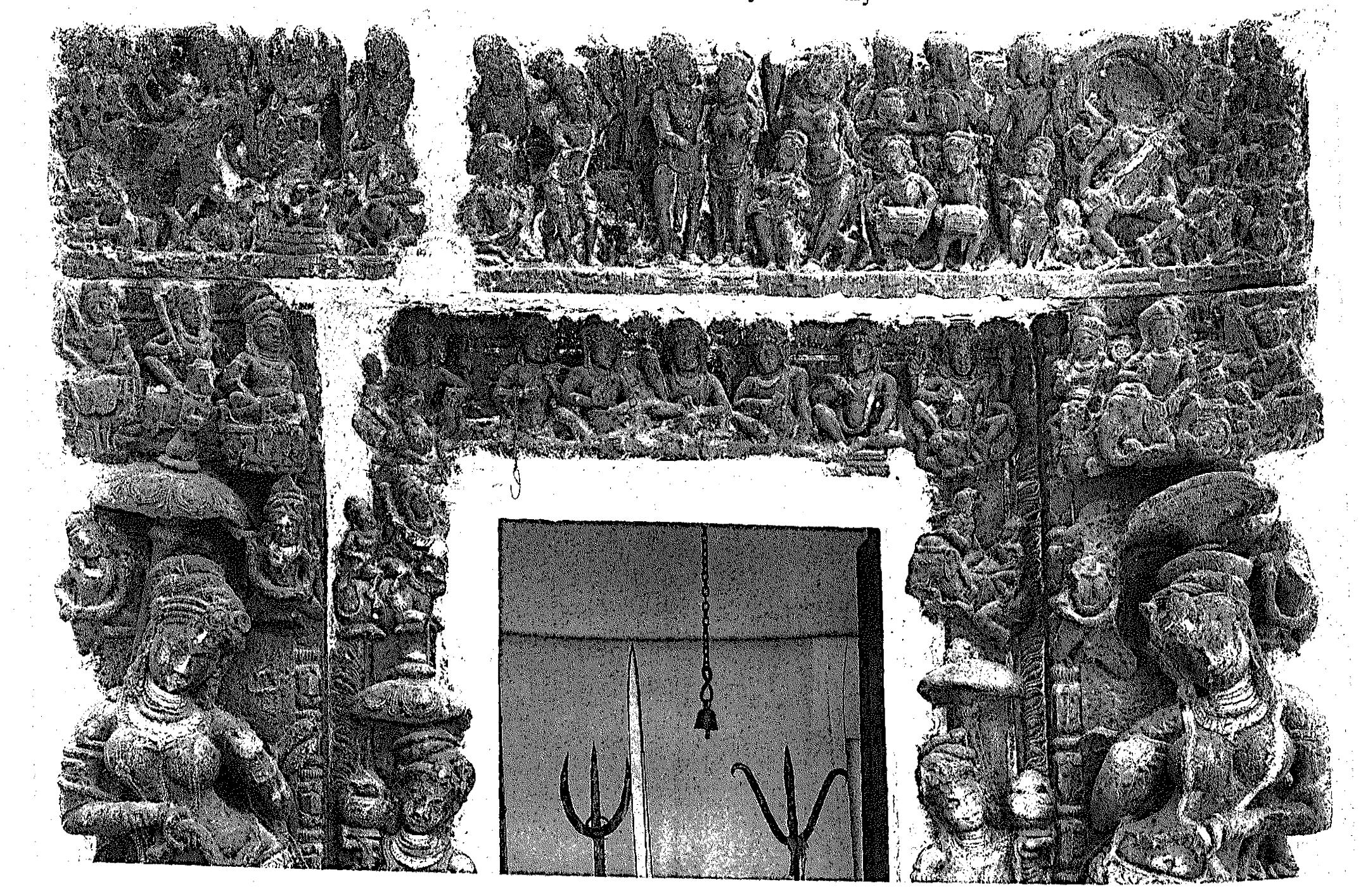 Fig. 89 Overdoor of sanctum, Palari, Siddhesvara Temple, c. late 7th or early 8th century 