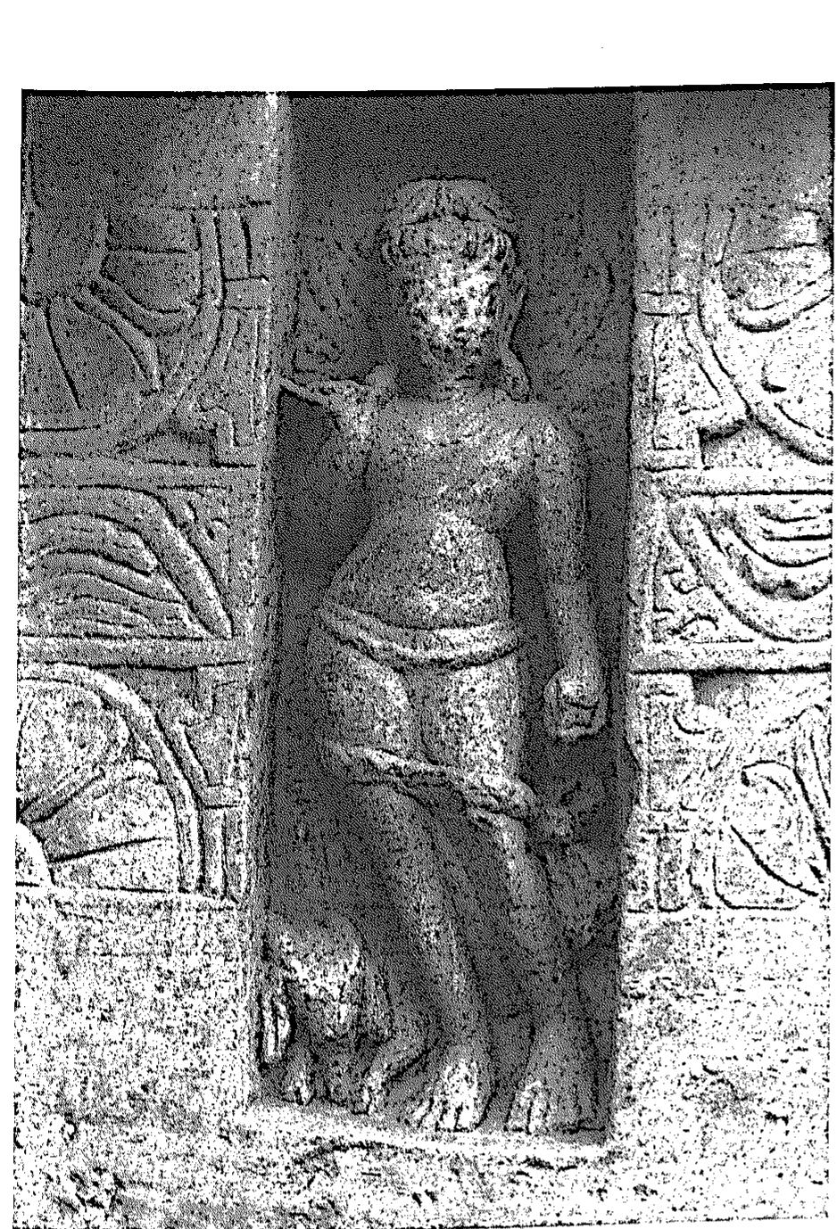 Fig. 98 Agni, Gwalior, Teli-ka-mandir, Frieze Panel 19, c. mid-8th century 