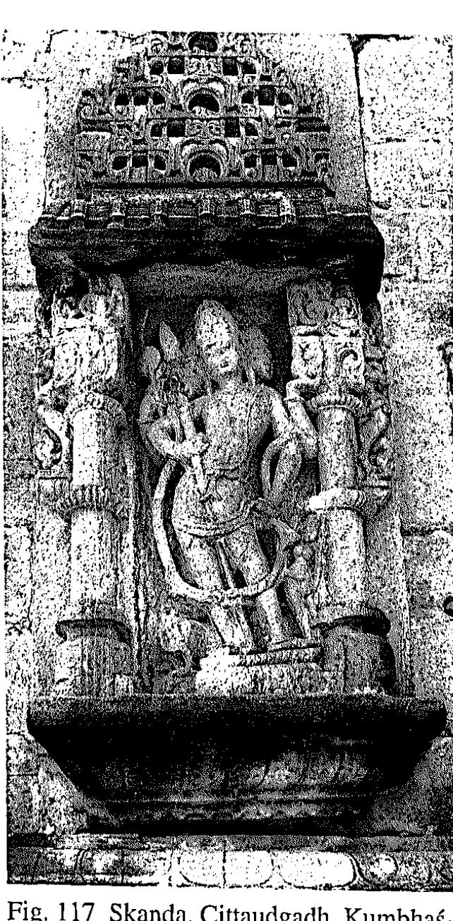 Fig. 121 Kubera, Cittaudgadh, Kumbha>- yama, north(-east), c. early 8th century* 
