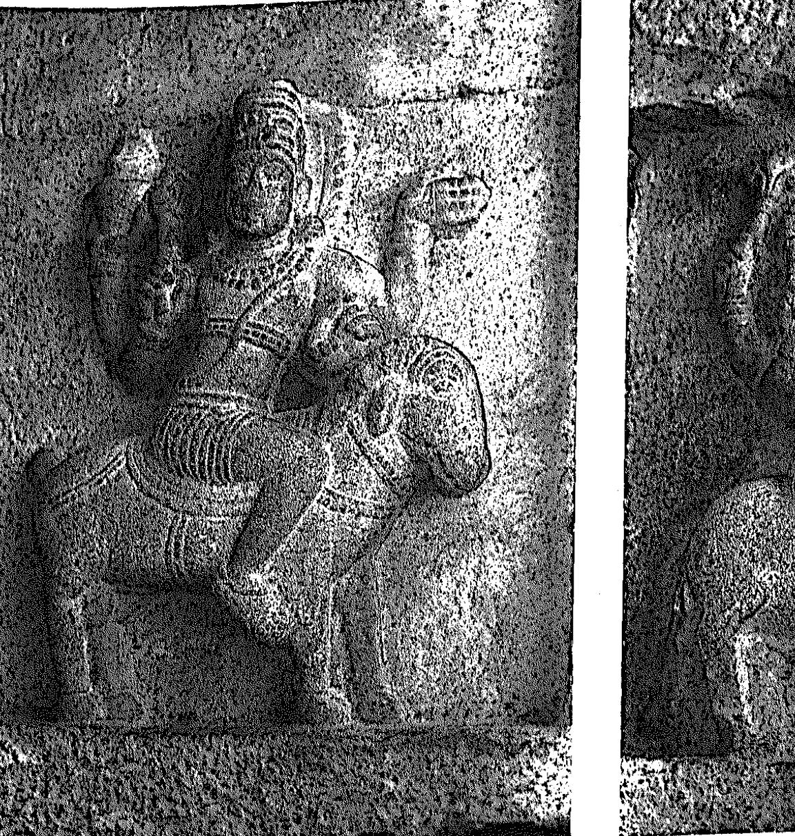 Fig. 143 Agni, ceiling, Alampur Museum, ¢. 9th century 