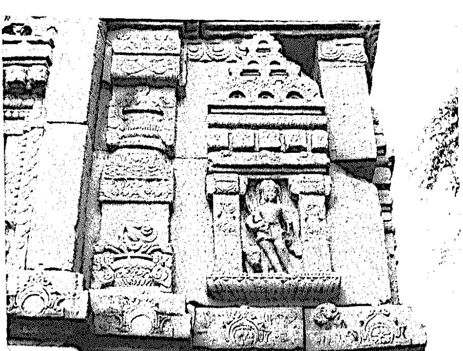 Fig. 148 Nairrta, Dang, Siva Temple, (south-west, c. 8th century, 3rd quarter  Fig. 146 Agni, Dang, Siva Temple, south(-east), ¢. 8th century, 3rd quarter 