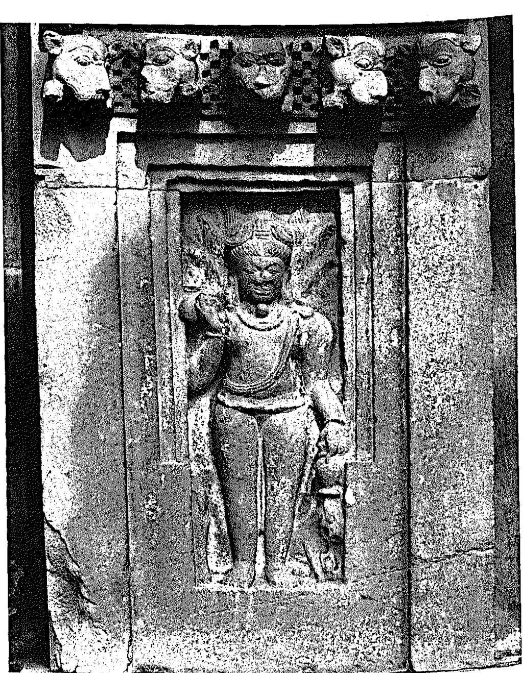 -south- Fig. 153 Agni, Indor, Gargaja Mahadeva Temple, south-sou east, c. 8th century, 3rd quarter* 