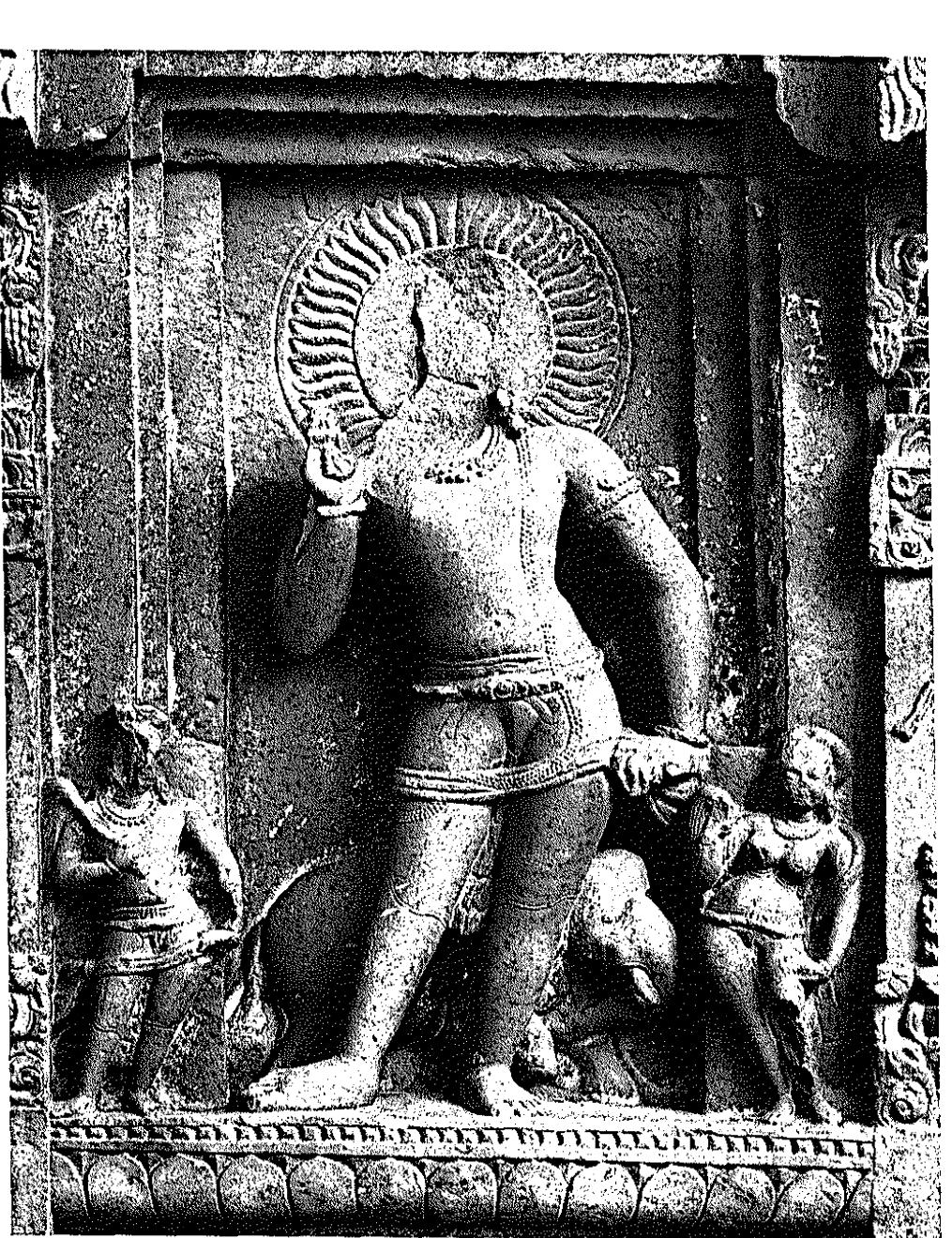 Fig. 152 Indra, Indor, Gargaja Mahadeva Temple, south kapili, c. 8th century, 3rd quarter* 